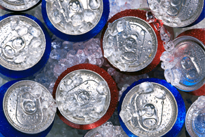 Soft Drinks in Ice