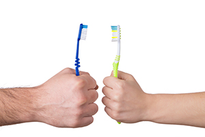 Do Not Share Toothbrushes